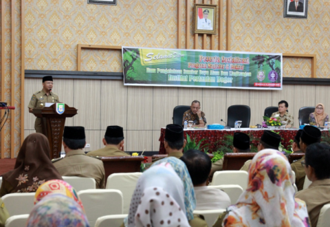 Gubernur Bengkulu Rohidin Mersyah membuka secara resmi Sosialisasi Program Magister dan Doktor Ilmu Pengelolaan Sumber Daya Alam dan Lingkungan Institut Pertanian Bogor