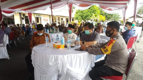 Ketua DPRD Barli Halim Hadiri Coffee Morning di Mapolres BS