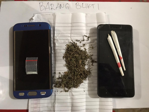 Barang Bukti Sabu dan Ganja