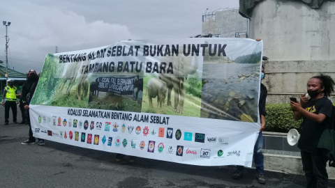Aksi tolak PT Inmas di Bentang Alam Seblat