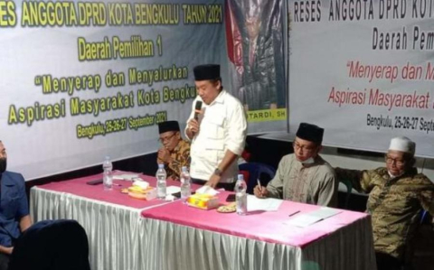 Rangkaian acara Reses Waka I DPRD Kota Bengkulu Marliadi