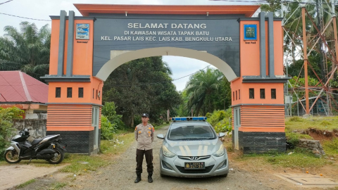 Libur Natal, Polsek Lais Monitoring Objek Wisata Tapak Batu