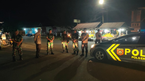 Sinergitas TNI-Polri, Polsek Lais dan Koramil Lais Laksanakan Patroli Gabungan Pengamanan Malam Tahun Baru