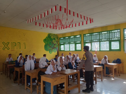 Police Go To School di SMA 20 Kotapadang, Polsek Kotapadang Imbau Pelajar Tingkatkan Keamanan Sekolah