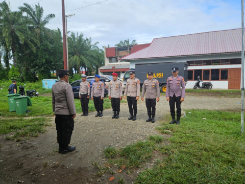 Polres Bengkulu Selatan Perketat Pengamanan Kantor KPU Pasca Pleno Pilkada 2024