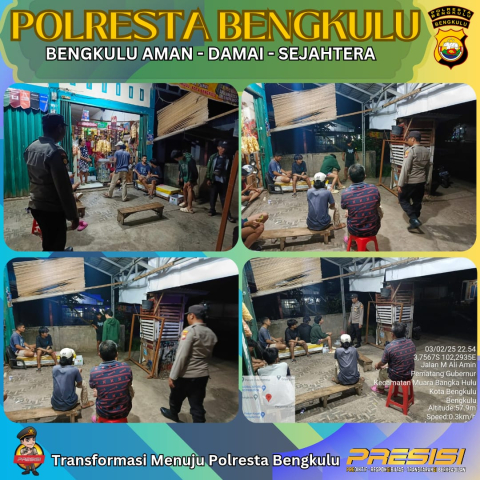 Patroli Polsek Muara Bangkahulu Ciptakan Keamanan dan Kenyamanan Masyarakat