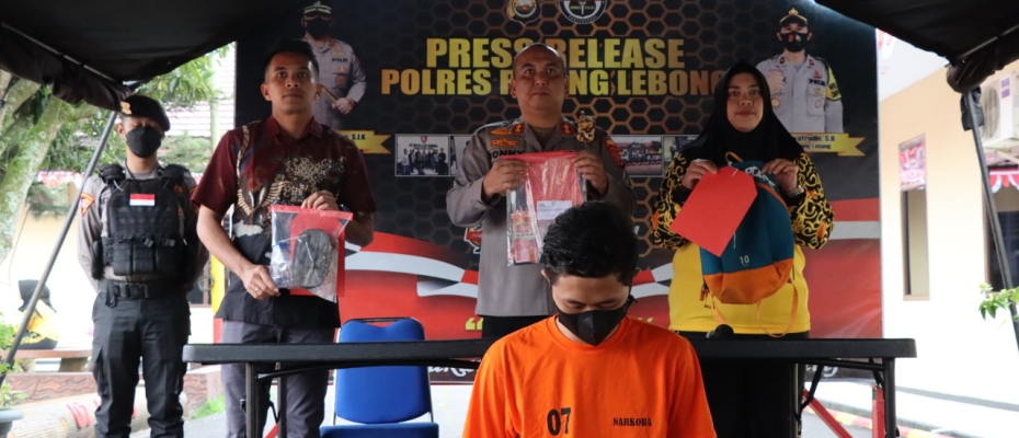 Polres Rejang Lebong saat melakukan press release