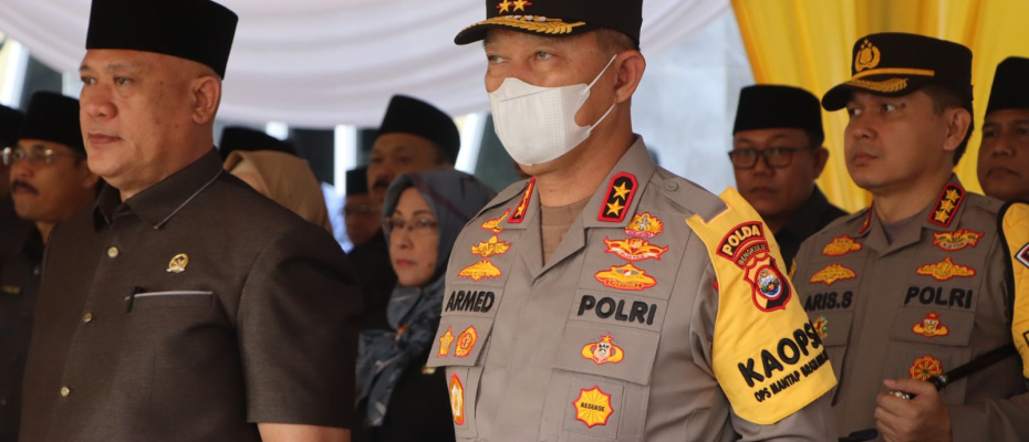 Kapolda Bengkulu Ikuti Upacara Hari Bela Negara Ke-75 di Kantor Gubernur