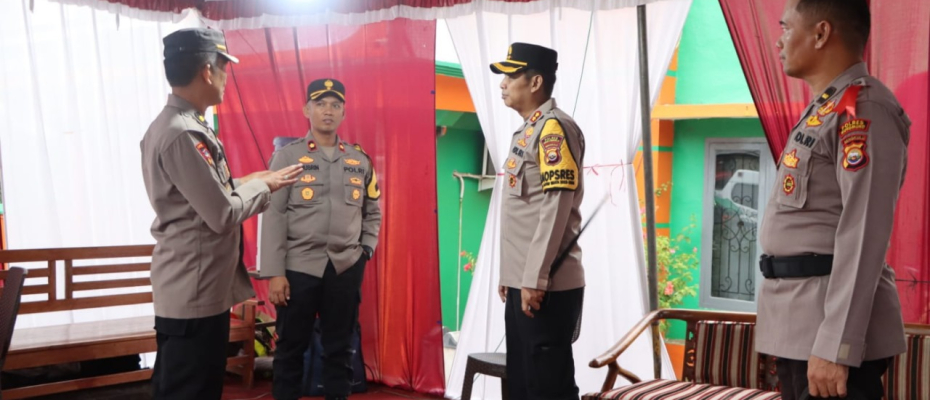 Kapolres Mukomuko Monitoring Kesiapan Pos Pengamanan dan Pos Pelayanan Ketupat Nala 2024