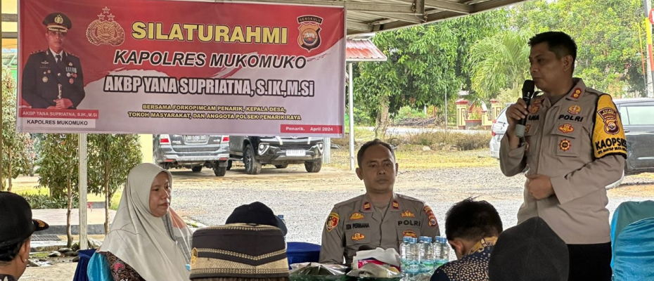 Kapolres Mukomuko Silahturahmi ke Polsek Penarik Raya 