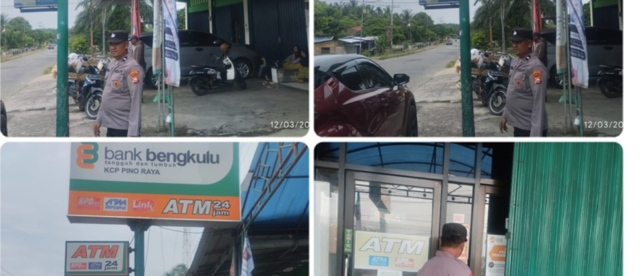 Patroli Presisi, Polsek Pino Raya  Sambangi BPD Capem dan BRI Unit Pino Raya Serta Masyarakat, Sampaikan Imbauan Kamtibmas  