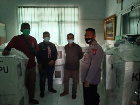 Penambahan Personil saat Pengamanan Pleno Kabupaten