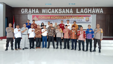 Jasa Raharja dan KUPTD PPD Samsat Manna Hadiri Acara Forum Konsultasi Publik di Polres Bengkulu Selatan