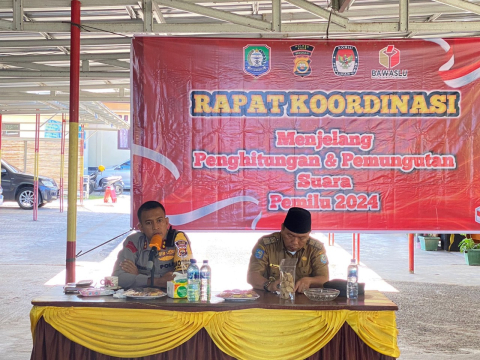 Kapolres Kaur Pimpin Rapat Koordinasi Bersama Jelang Penghitungan dan Pemungutan Suara Pemilu 2024