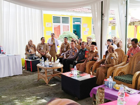 Kapolsek Ketahun Hadiri Undangan Re Akreditasi Puskesmas Bukit Makmur