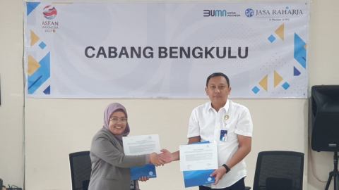 Jasa Raharja Bengkulu dan RS Tiara Sella Komitmen Taat Bayar SWDKLLJ dan Pajak Kendaraan Bermotor