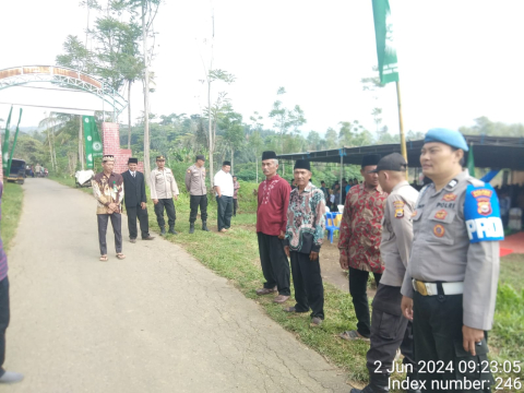 Polsek Sindang Kelingi Berikan Pengamanan Kegiatan Tabligh Akbar dan Doa Bersama 