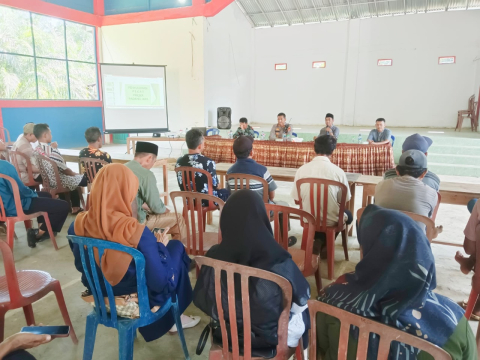 Kapolsek Padang Jaya Hadiri Rakor di Desa Arga Mulya 