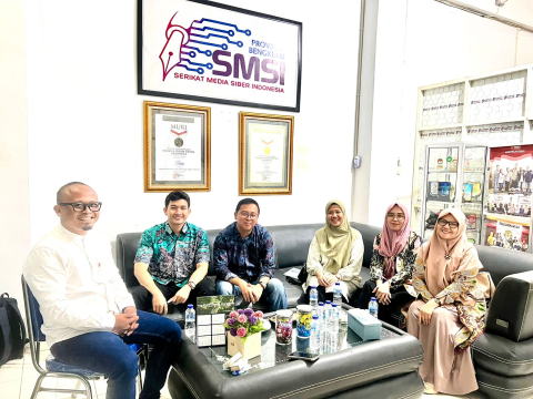 Jurusan Ilmu Komunikasi Fisip Unib Jajaki Kerjasama dengan SMSI Bengkulu