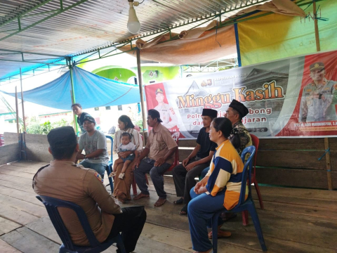 Ciptakan Harkamtibmas, Polsek Sindang Kelingi Gelar Minggu Kasih  