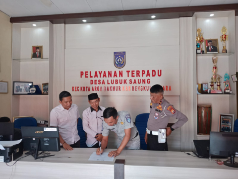 Jasa Raharja Bengkulu Bersama TIM Pembina Samsat Bengkulu Utara Optimalisasi JEJAK ke Desa-Desa