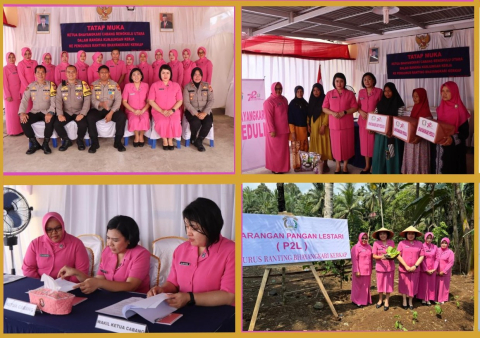 Guna Memperkuat Silaturahmi Ibu Ketua Bhayangkari Cabang Bengkulu Utara Kunjungi Ranting Bhayangkari Kerkap