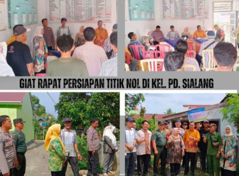 Polsek Kota Manna Hadiri Rapat Persiapan Pembangunan dan Persiapan Titik Nol Pembangunan di Kelurahan Padang Sialang