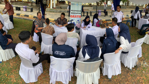 Dalam Rangka HARHUBNAS 2024, Jasa Raharja Bengkulu Berikan Layanan Pengobatan Gratis