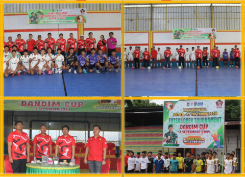 Kapolres Bengkulu Utara Hadiri Pembukaan Open Futsal Turnament Dandim CUP Dalam Rangka HUT TNI Ke-79 Tahun 2024 