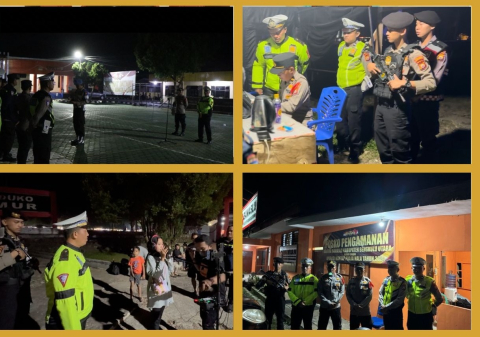 Patroli Sinergitas TNI-Polri Wujudkan Kamtibmas Kondusif di Wilkum 