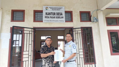 Jasa Raharja Bengkulu Lakukan Konfirmasi Data Tunggakan PKB ke Desa Pauh Terenja Kabupaten Mukomuko