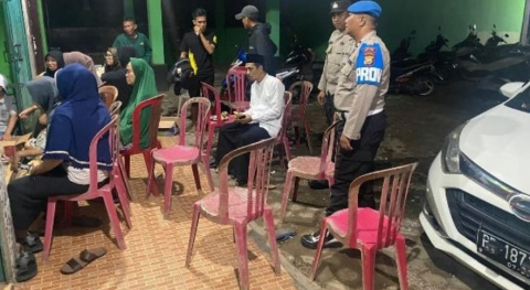 Polsek Talo Amankan Kampanye Tatap Muka Calon Bupati Seluma di Wilayah Dapil II