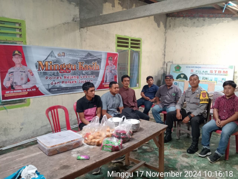 Polsek Sindang Kelingi Laksanakan Kegiatan Minggu Kasih Bersama Bhabinkamtibmas