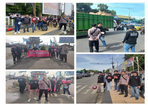 Polsek Ratu Agung Lakukan Pengamanan dan Monitoring Sosialisasi Ajakan Datang ke TPS untuk Pilkada Serentak 2024