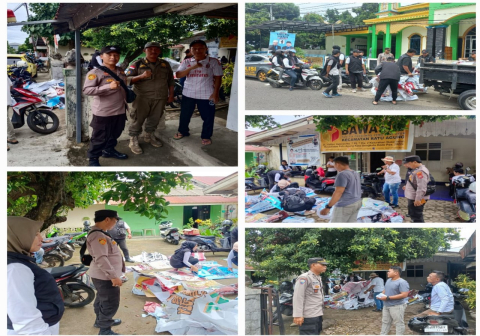 Personel Subsatgaswil Ratu Agung Kawal Penertiban APK di Wilayah Polsek Ratu Agung