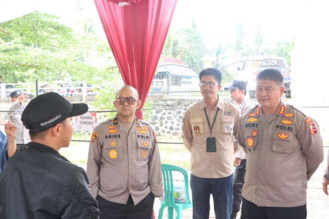 Tim Asistensi dan Pamatwil Mabes Polri Pantau Kesiapan Pengamanan di Dua TPS Kota Bengkulu