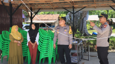 Kapolres Kaur Sambang Door to Door, Sampaikan Pesan Kamtibmas Pasca Pilkada