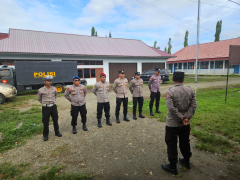 Polres Bengkulu Selatan Perketat Pengamanan Kantor KPU BS Pasca Pilkada 2024