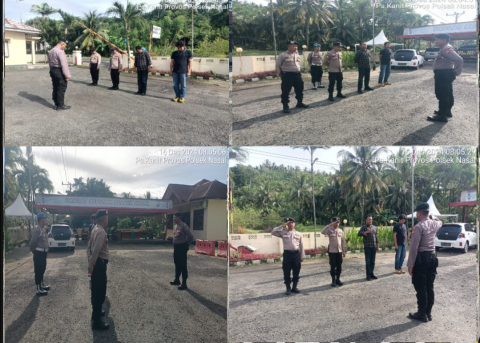 Polsek Nasal Tekankan Disiplin dan Tanggung Jawab dalam Apel Pagi
