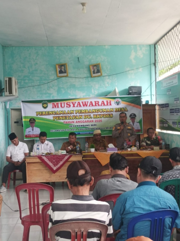 Kapolsek dan Bhabinkamtibmas Polsek Pino Raya Hadiri Musrenbangdes 2026 di Desa Kembang Seri