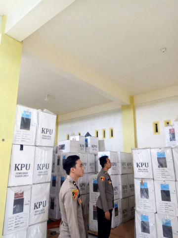 Polres Bengkulu Selatan Pastikan Keamanan Logistik Pemilu Hingga Tahapan Pilkada Selesai