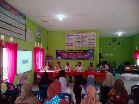 Bhabinkamtibmas Polsek Kota Manna Hadiri Forum Koordinasi Rumah Desa Sehat di Padang Berangin