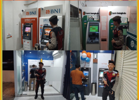Patroli Pengecekan Objek Vital Sat Samapta Polres Kaur Pastikan Keamanan di ATM dan Bank
