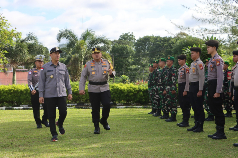 Polres Kepahiang Gelar Apel Operasi Lilin Nala 2024 untuk Amankan Natal dan Tahun Baru