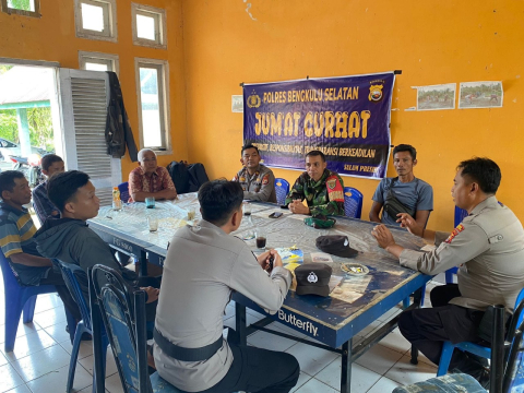Tampung Keluhan Warga, Polres Bengkulu Selatan Gelar Jumat Curhat di Jl. Kemas Jamaludin