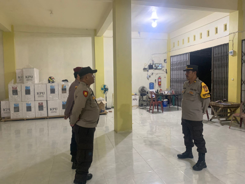 Polres Bengkulu Selatan Perketat Pengamanan Gudang Logistik KPU BS Pasca Pemungutan Suara Pilkada 2024
