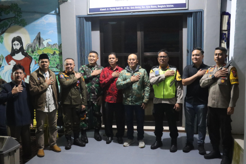 Kapolres dan Dandim Dampingi Bupati Bengkulu Selatan Monitoring Perayaan Malam Natal