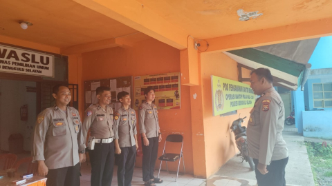 Polres Bengkulu Selatan Perketat Pengamanan Kantor Bawaslu Pasca Pilkada 2024