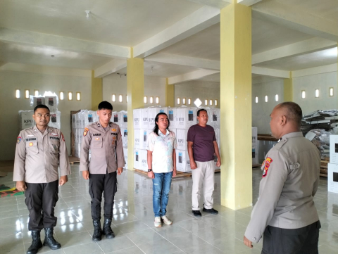 Polres Bengkulu Selatan Perketat Pengamanan Gudang Logistik KPU Pasca Pilkada 2024