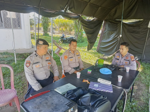 Satgas II Preventif OPS Mantap Praja Nala 2024 Laksanakan Patroli Cooling System di KPU dan Gudang Logistik KPU Bengkulu Selatan